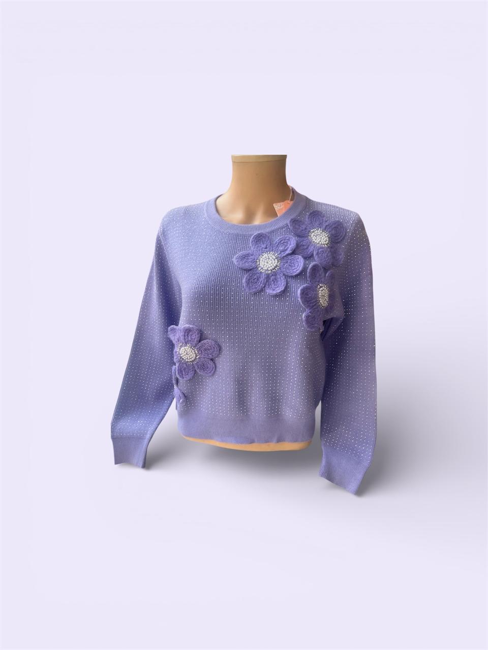 EMBELLISHED TOP - 3DTH17111095