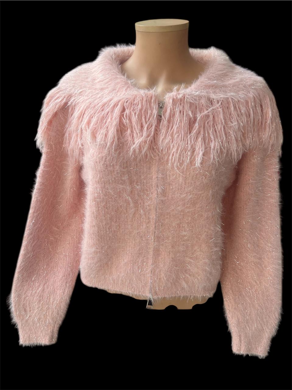 PEACH ZIPPER TOP - 5NYW1912995